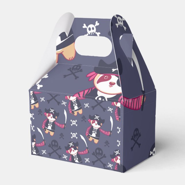 Ballotins Motif d'ours panda pirate mignon (Verso)
