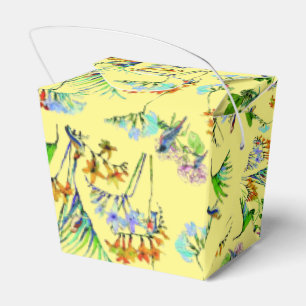 Ballotins Motif du paradis tropical jaune