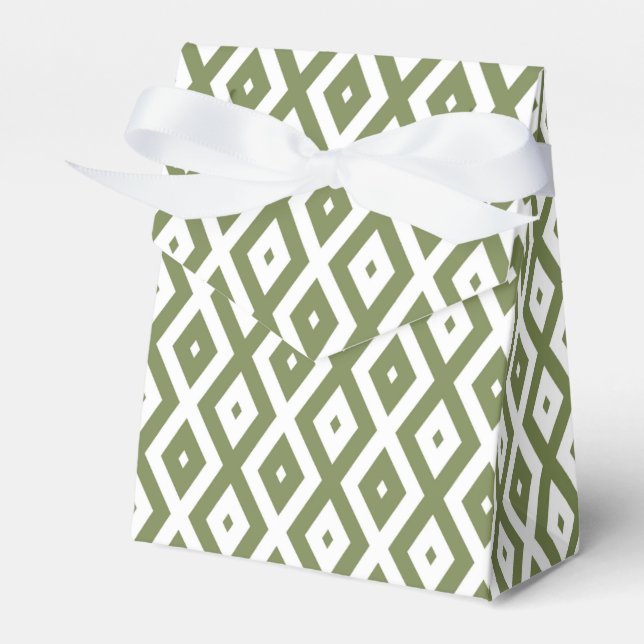 Ballotins Motif en diamant vert et blanc (Verso)