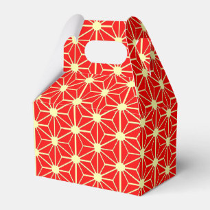 Ballotins motif étoile rouge avec ligne jaune
