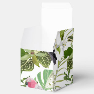 Ballotins Motif exotique tropicale avec perroquet et fleurs