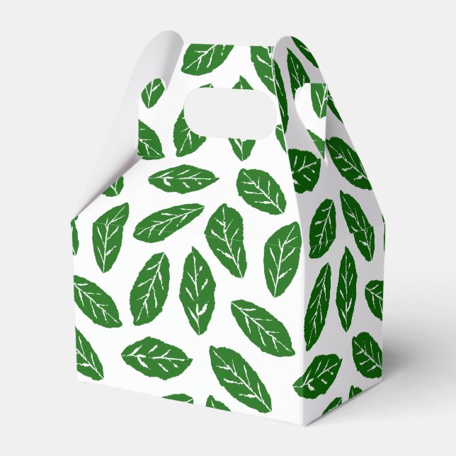 Ballotins Motif Feuilles Vertes (Verso)