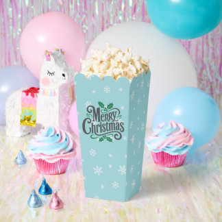Ballotins Motif Flocon de Neige Cyan pour les Fêtes