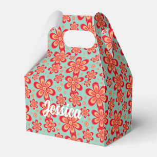 Ballotins Motif floral - Boîte de faveur