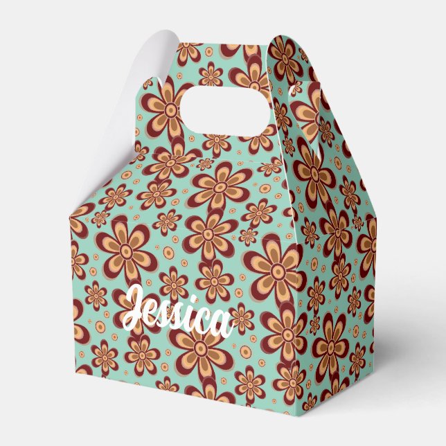 Ballotins Motif floral - Boîte de faveur (Verso)