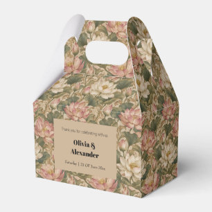 Ballotins Motif floral botanique vintage lotus d'eau
