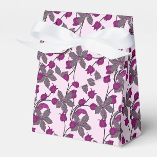 Ballotins Motif floral élégant ethnique rétro violet