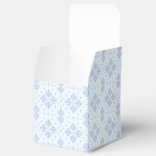 Ballotins Motif floral géométrique bleu pastel