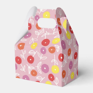 Ballotins Motif floral moderne rose bohème
