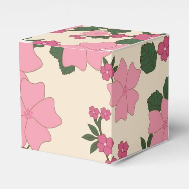 Ballotins Motif floral rose (Verso)