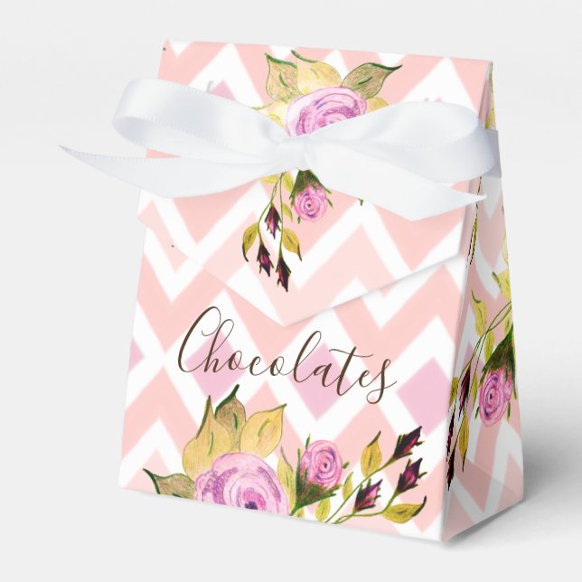 Ballotins Motif Floral Rose (Verso)