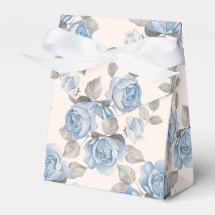 Ballotins Motif floral. Roses bleus vintages