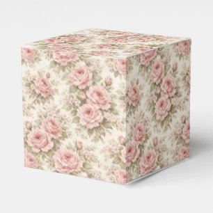 Ballotins Motif floral transparent de rose vintage élégant