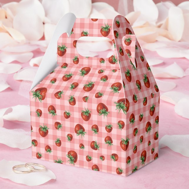 Ballotins Motif Fraise (Mariage)