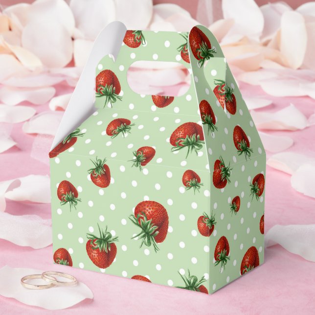 Ballotins Motif Fraise (Mariage)