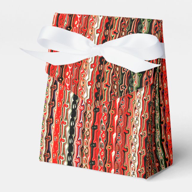 Ballotins Motif funky cool rouge et noir (Verso)