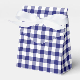 Ballotins Motif Gingham à carreaux bleus et blancs classique