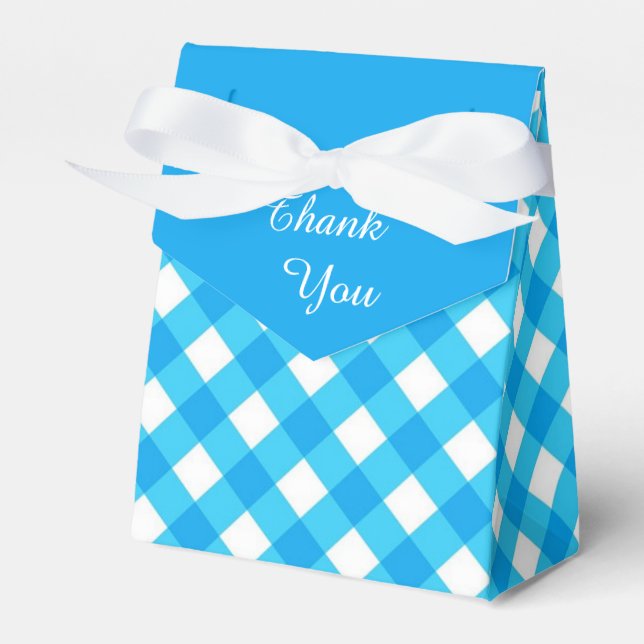 Ballotins Motif Gingham Bleu (Verso)