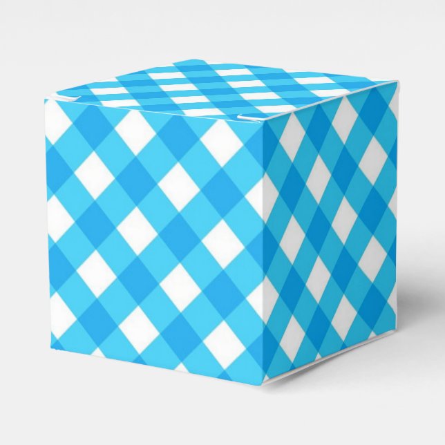 Ballotins Motif Gingham Bleu (Verso)
