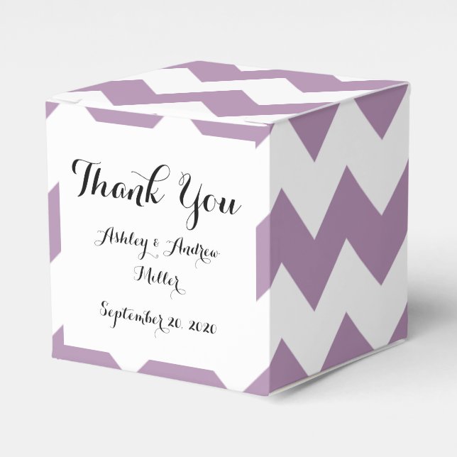 Ballotins Motif Lavender White Chevron (Verso)