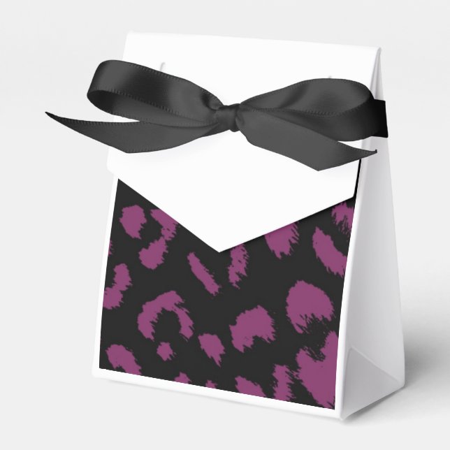 Ballotins Motif léopard noir et violet (Verso)