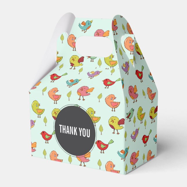 Ballotins Motif mignon d'oiseaux Whimsical à main (Verso)