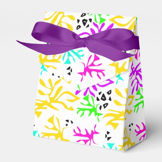 Ballotins motif néon multicolore Abstrait (Verso)