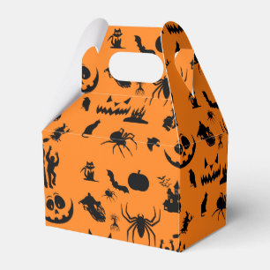 Ballotins Motif noir orange d'Halloween