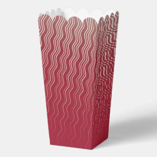 Ballotins Motif ondulé rouge