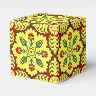 Ballotins Motif oriental rouge jaune ottoman turc Tulip