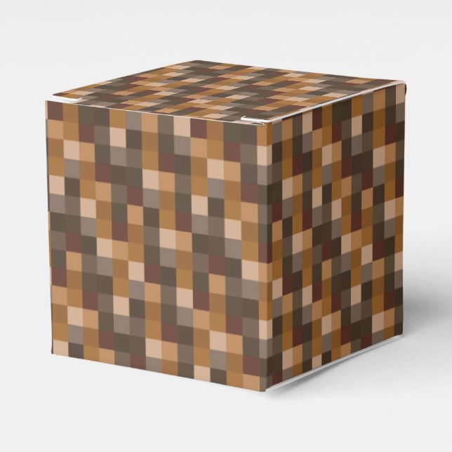 Ballotins Motif Pixels Brown (Verso)