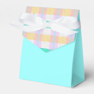 Ballotins Motif Plaid rose bleu turquoise