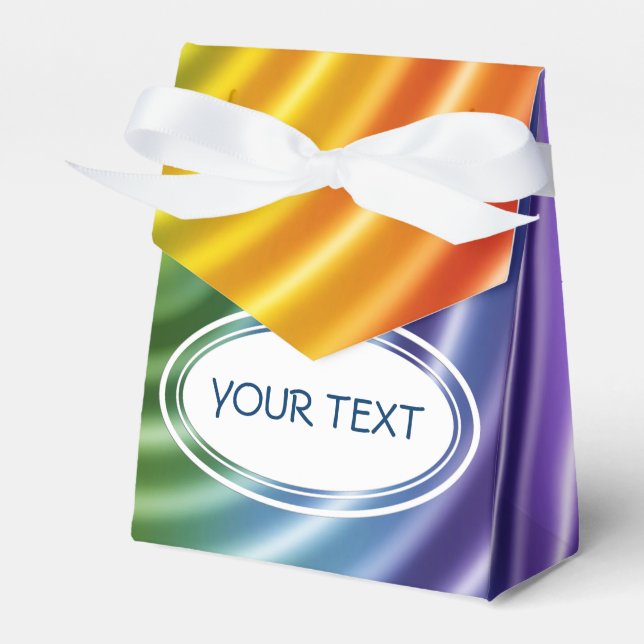Ballotins Motif - rainbow riples + votre texte (Verso)