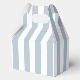 Ballotins Motif rayé bleu clair et blanc élégant