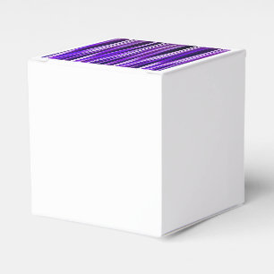 Ballotins Motif rayé violet royal, lilas et argent