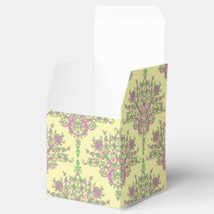 Ballotins Motif rose et jaune Fancy Floral Damask
