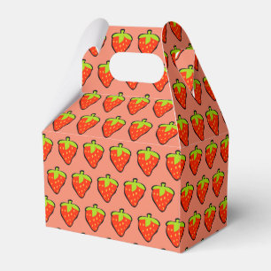 Ballotins Motif rouge de fraises de bande dessinée