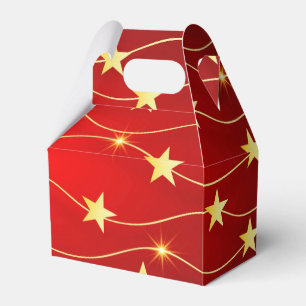 Ballotins Motif rouge rubis orné d'étoiles