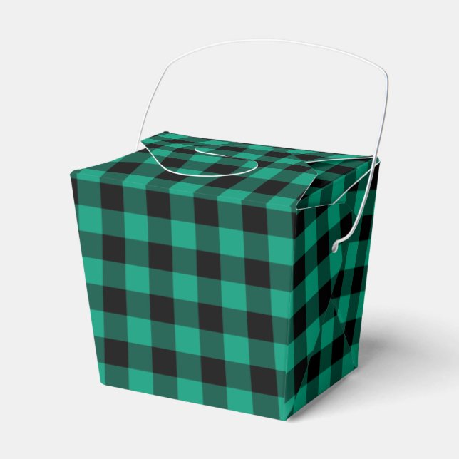 Ballotins Motif Rustique vert Plaid (Verso)