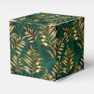 Ballotins Motif sans couture avec des fougères dorées