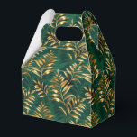 Ballotins Motif sans couture avec fougères dorées<br><div class="desc">Motif sans couture d'or,  bijoux,  branches de fougères brillantes et feuilles sur fond vert,  boisé et texturé. Fougère dorée.</div>