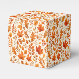Ballotins Motif sans couture de feuilles d'automne chaudes