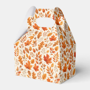Ballotins Motif sans couture de feuilles d'automne chaudes