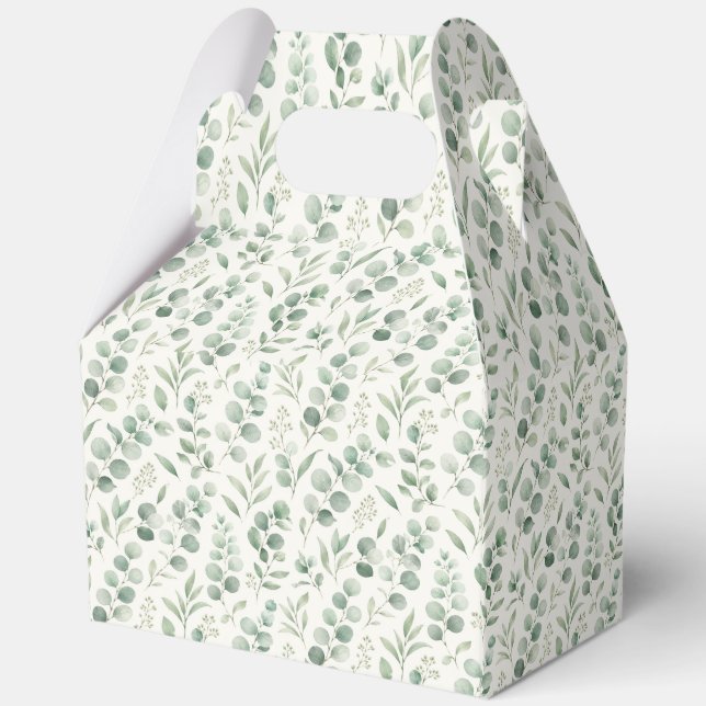 Ballotins Motif sans couture de feuilles d'eucalyptus minima (Verso)