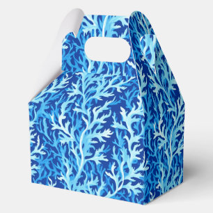 Ballotins Motif textile du littoral d'algues bleues