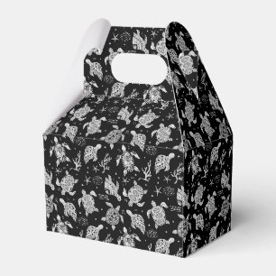 Ballotins motif tortue vintage noir et blanc
