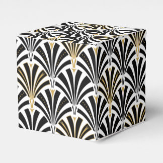 Ballotins Motif ventilateur Art déco - noir et blanc