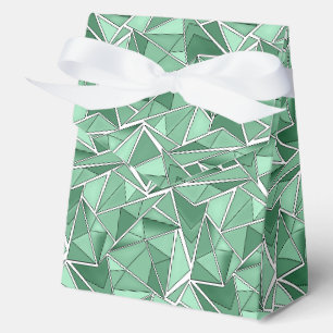Ballotins Motif vert abstrait de formes géométriques