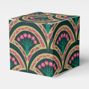 Ballotins motif vert en forme de coque