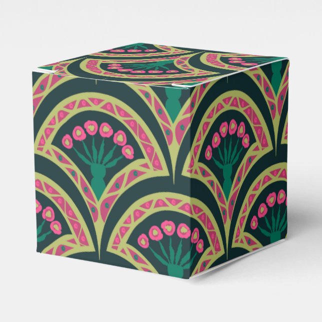 Ballotins motif vert en forme de coque (Verso)